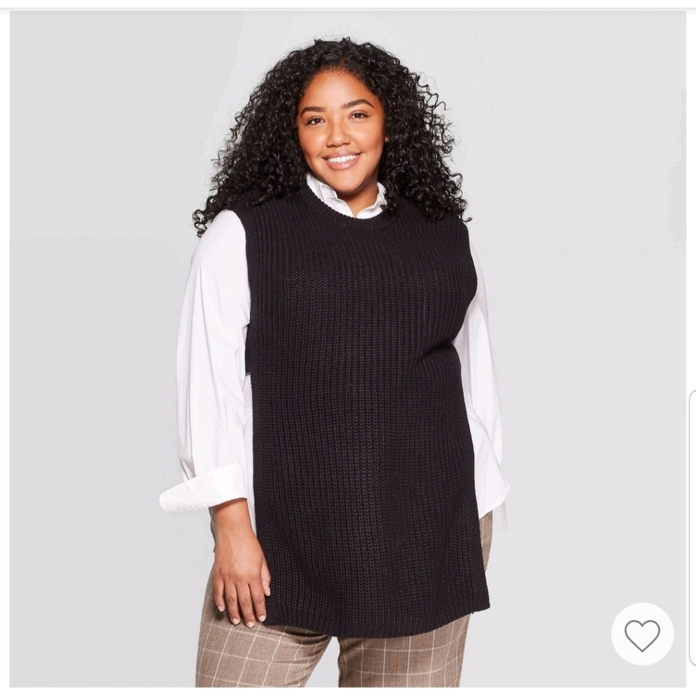 Women's Tabard Wrap Jacket - A New Day Black - Picture 4 of 10